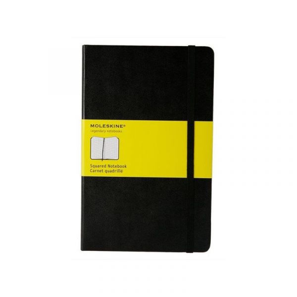 Блокнот Moleskine Classic, 240стр 120 л в клетку твердая обложка qp061 черный