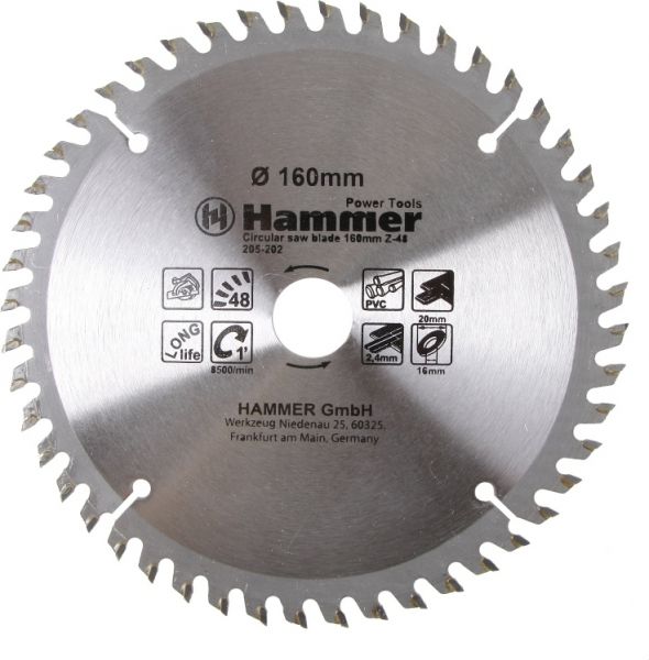 Диск для пилы Hammer Flex 205-202 CSB PL 160мм